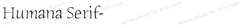 Humana Serif字体转换